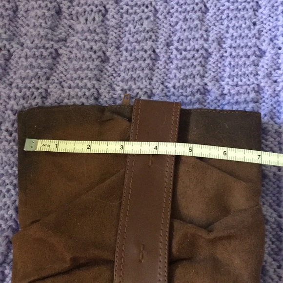 Awesome brown suede high heeled boots - Picture 7 of 8